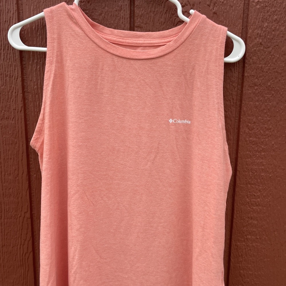 COLUMBIA Large Tank Top Heather Peach Women